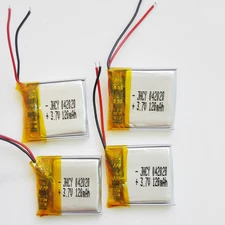 4 pcs 120mAh Lipo li-Polymer Battery 3.7V Rechargeable For MP3 bluetooth 402020