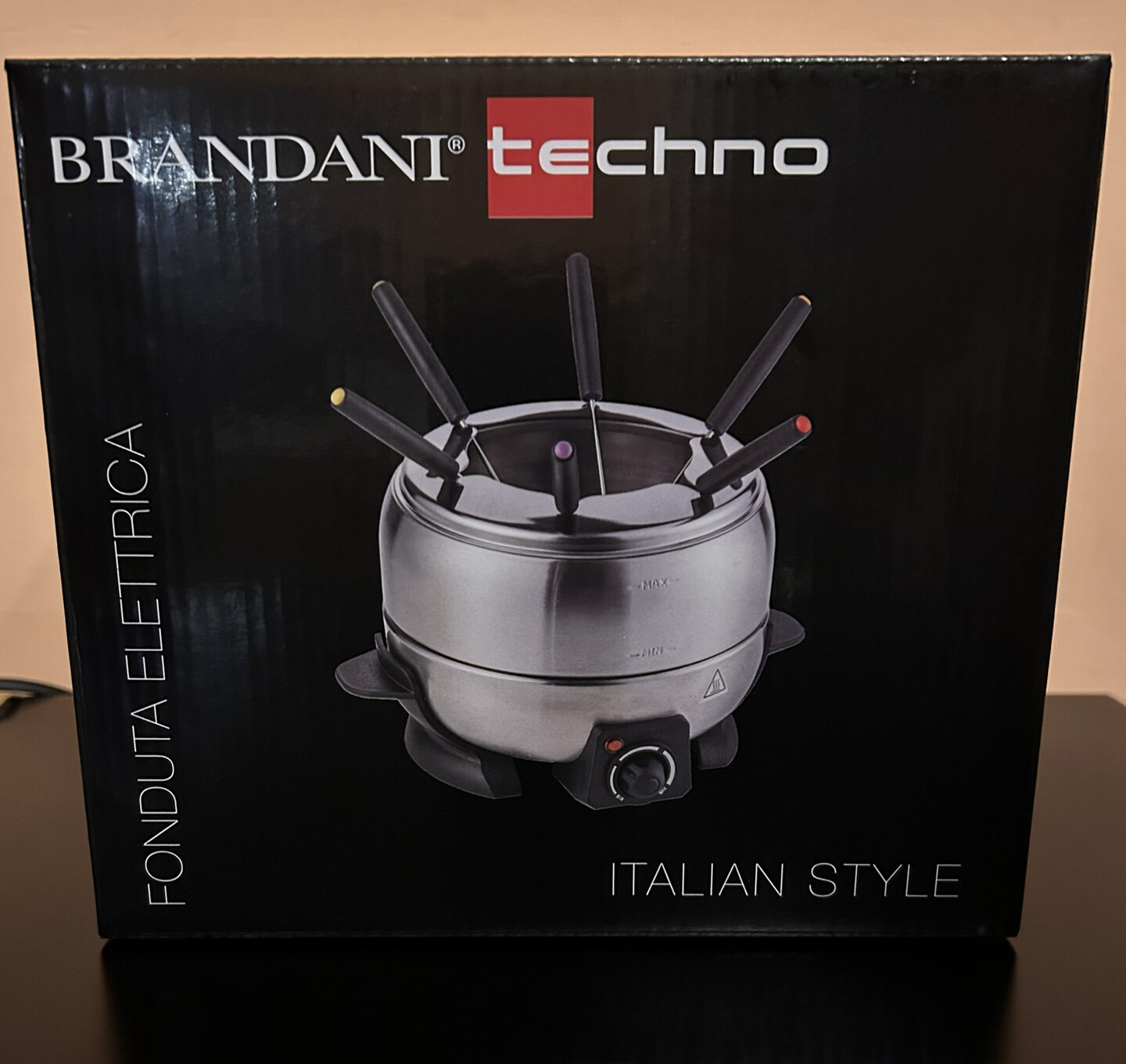 Brandani FONDUTA ELETTRICA TECHNO COLLECTION IN ACCIAIO INOX CON 6 FORCHETTINE