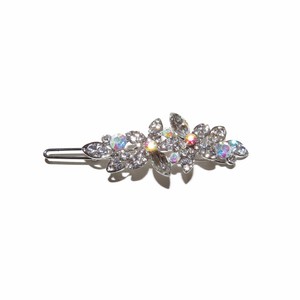 Stunning Small Flower Crystal Multi Hair Clip Bridesmaid Bridal