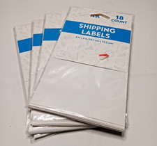 NEW 18 Count Shipping Labels x4 4" x 6" White 10.1cm x 15.2cm
