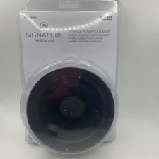 Signature Hardware Disposal Stopper & Flange in Matte Black SH163MB