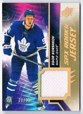 2020-21 SPX ROOKIE JERSEY GOLD SPECTRUM EGOR KORSHKOV 39/99 TORONTO MAPLE LEAFS