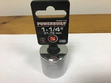 Powerbuilt 1 1/4” Socket, 1/2” Drive, 12 Point, 642011M