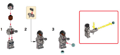 LEGO Cyborg minifigure (NEW, NEVER BUILT) Justice League 76087
