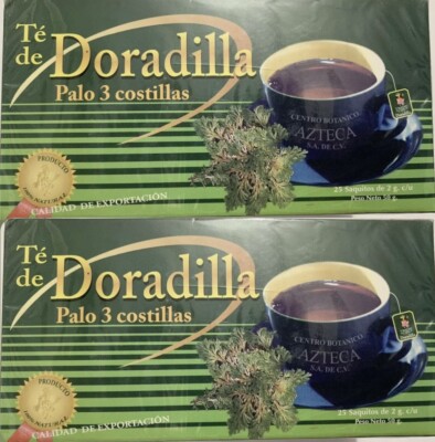 Te de Doradilla Palo Tres Costillas Cabellos De Maiz 2 Pack 50 Tea Bags 