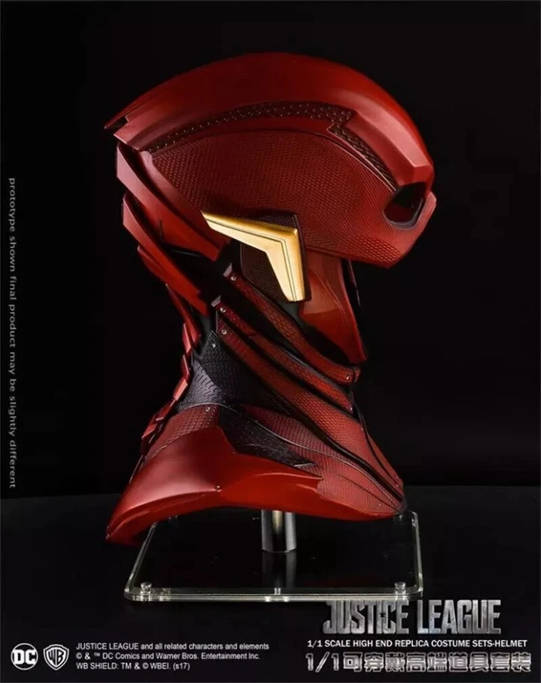 DC Justice League The Flash Full Size Helmet Mask Fancy Dress & Cosplay Gift - Image 3 of 4