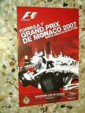 65 EME GRAND PRIX MONACO 2007 AFFICHE ORIGINALE F1 FORMULE 1 FORMULA ONE