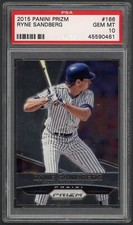2015 Panini Prizm Ryne Sandberg Chicago Cubs #166 PSA 10 GEM MINT HALL OF FAME
