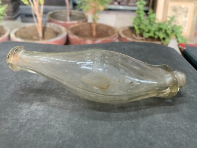 Vintage 1900s Prabhat Glass Baby Feeder Bottle Collectible Retro Nursery