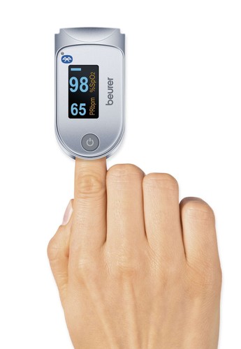 Beurer PO 60 Digital Pulse Oximeter with Bluetooth Blood Oxygen Saturation Count - Picture 2 of 19
