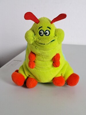 Disney  A Bug's Life HEIMLICH CATERPILLAR 1998 Bean Bag Sound 8'' Plush- NO SOUND