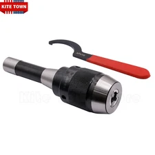 1/8" - 5/8" Standard Keyless Drill Chuck with Integral Shank R8 + APU16 Spanner