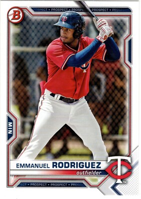 Emmanuel Rodriguez Minnesota Twins 2021 Bowman Draft