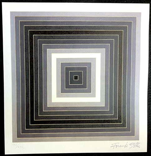 Frank Stella Lithograph COA Original Signed In Pen Numbered In Pencil Op - Picture 3 of 9
