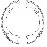 Bremsbacken Jeep Cherokee 2.4-3.7 01-08