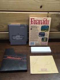 🔥Faxanadu (Nintendo NES, 1989) Complete w/ Box & Manual - Authentic - Tested!