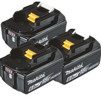 Makita Akku Ersatzakku BL1860B - 3Er Set - Original - 18V/6,0Ah - 197422-4