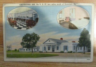Greyhound Inn, two miles south of Somerset Ky- Post card 