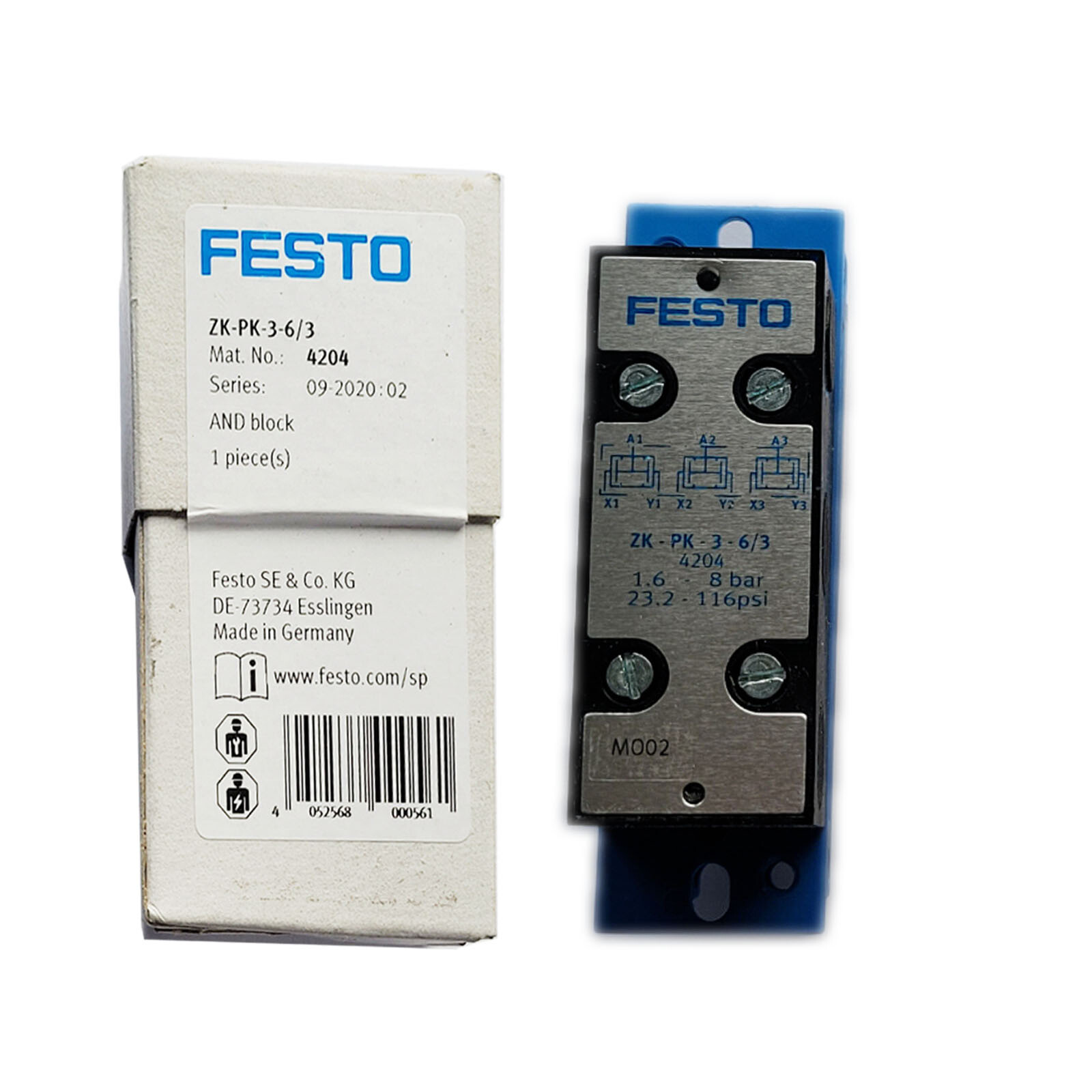 For FESTO ZK-PK-3-6/3 4204 Mechanical valve ZKPK363