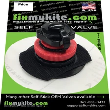 FixMyKite Self Stick Ozone Boston Screw Kiteboarding Kite w/Hook & Loop Valve