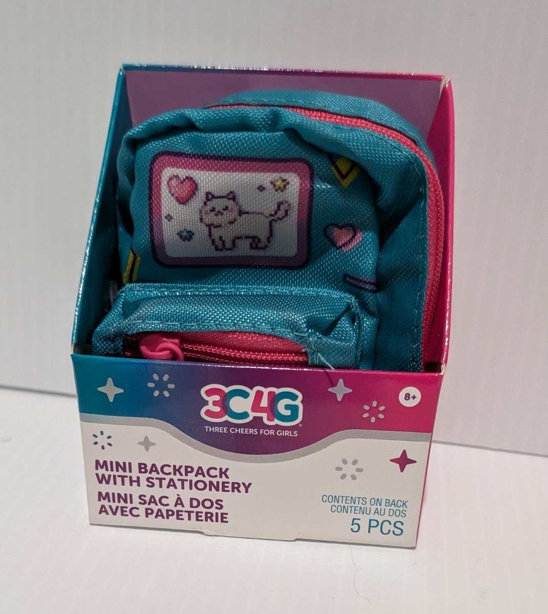 3C4G Three Cheers For Girls 5 Pc Mini Keychain Backpack With Stationary NEW! 3C4G Three Cheers For Girls 5 Pc Mini Keychain Backpack With Stationary NEW!