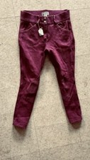 BREECHES Size 12 YOUTH Purple* VGC Elastic Ankles Front Zip GRIP Knee Patches