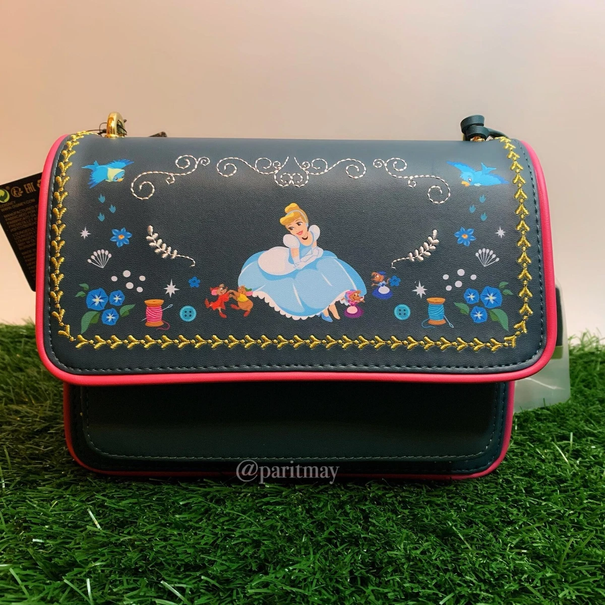 Sleeping Beauty Story Book Pin Collector Backpack