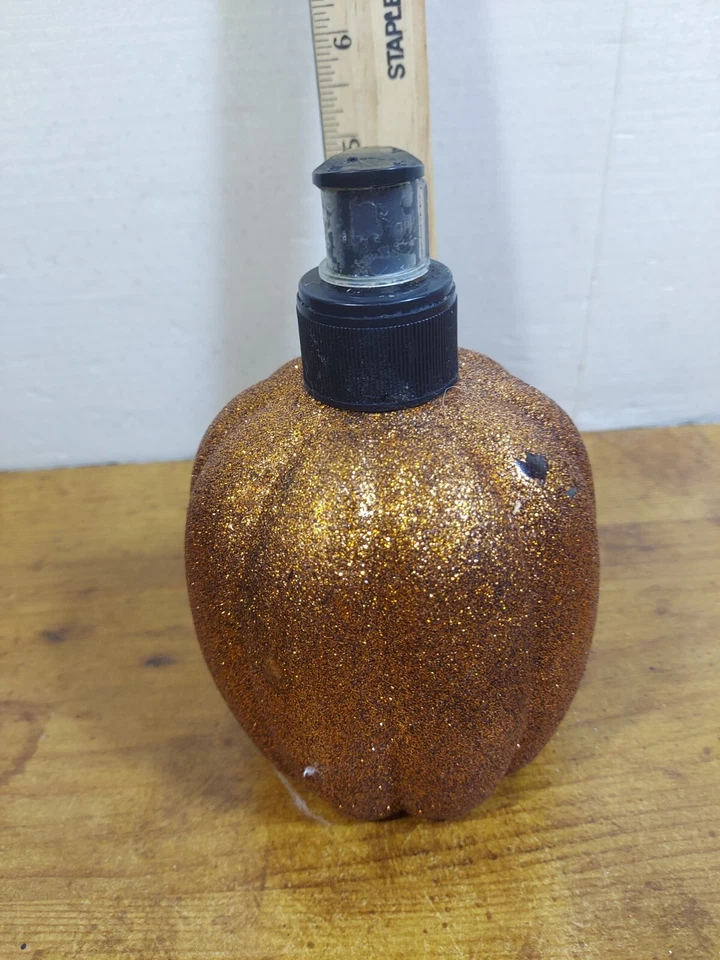 Dispensador de loção de sabão glitter abóbora decoração colheita outono - Imagem 3 de 4
