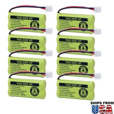 8pcs 550mAh Cordless Phone Battery For Uniden BT-184342 AT T LUCENT BT18433 USA