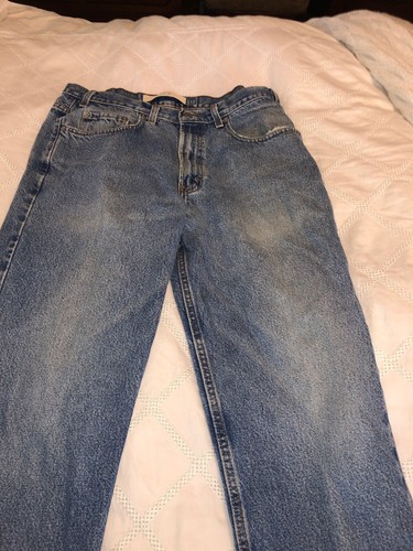 Vintage GAP Easy Fit Men’s Faded Distressed Blue Denim Cotton Jeans Sz 34x 30 - Picture 2 of 12
