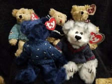 Ty Attic Treasures Lot 5 Sweater Bears Jointed Orion Fairbanks Skylar Fraser etc