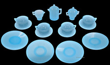 Houze Baby Blue Children's Toy Luncheon Set - SCARCE and Complete