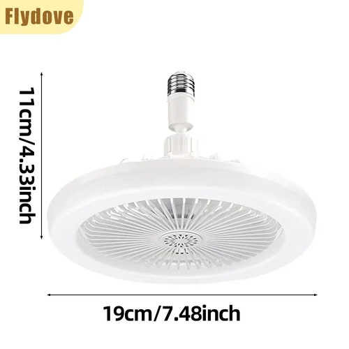 LED Aromatherapy Fan Light E27 Rotatable Lamp with Remote for Home Decor - Picture 6 of 8