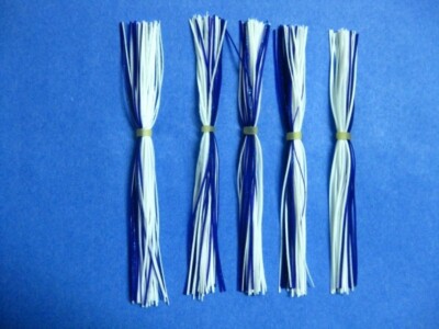 5 White/Purple 5-9261 silicone skirt replacement material Tabs Spinner bait jig