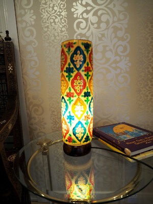handbemalte Orient Lampe Kamelleder Tischlampe Camel Skin leather Table lamp IT2