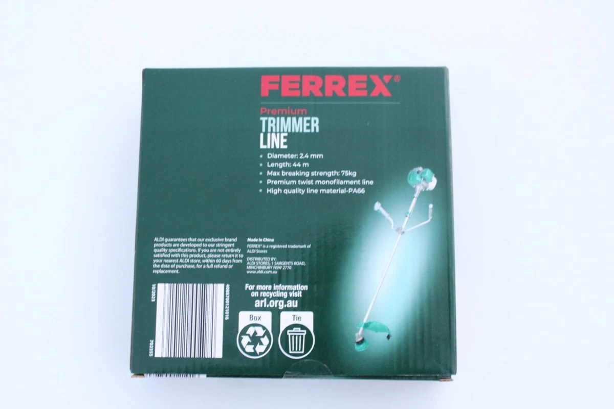 FERREX PREMIUM LINE TRIMMER LINE 2.4mm 44m 75KG STRENGTH PA66 BRAND NEW