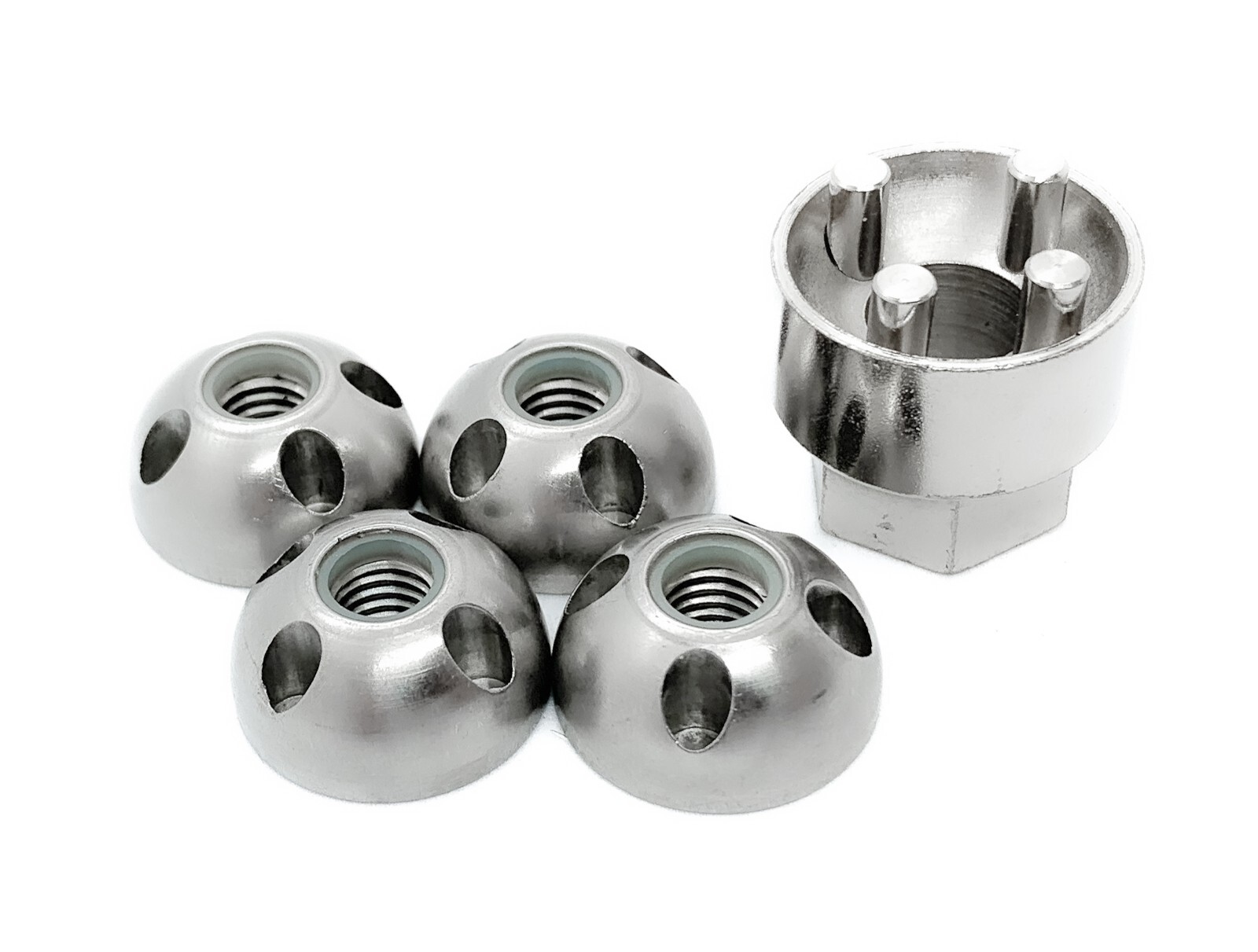 OML AntiTheft Security Nuts Tamperproof Lock Nut Set NYLOC M8