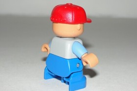LEGO Duplo Lego Ville Boy Child Freckles w Hat #8 Minifigure Figure 47205pb026a