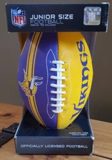 Minnesota Vikings NFL Licensed Junior Size Football w/Display Tee