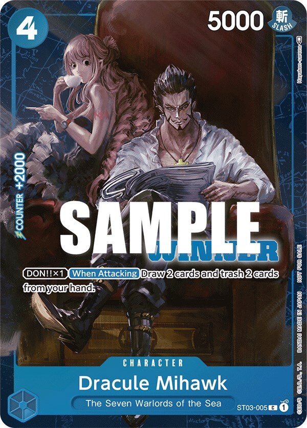 Dracule Mihawk ST03-005 One Piece Promotion Cards for sale | eBay