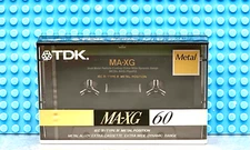 TDK  MA-XG    60  1990 USA   TYPE IV     BLANK CASSETTE TAPE (1) (SEALED)