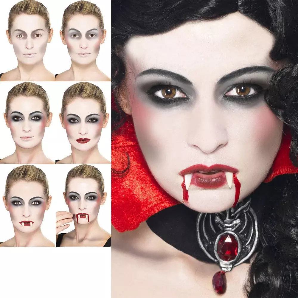 vampier  Vampire makeup, Vampire makeup halloween, Dracula makeup