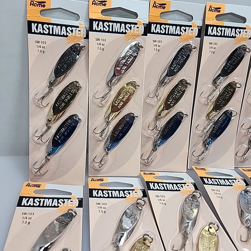 Lote de 12 cucharas Acme Kastmaster 3pk 1/4oz SW103 cucharas SW103 Foto 4 de 4