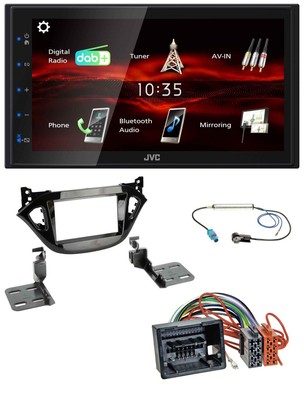 JVC USB Bluetooth MP3 DAB 2DIN Autoradio für Opel Adam Corsa E 2017-2019