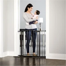 35-Inch Home Accents Super Wide Walk through Baby Gate, Includes 4-Inch, 8-Inch 