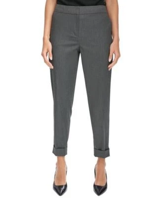 Calvin Klein Womens Herringbone Cuffed Ank 197383152034 12 RT $99.0