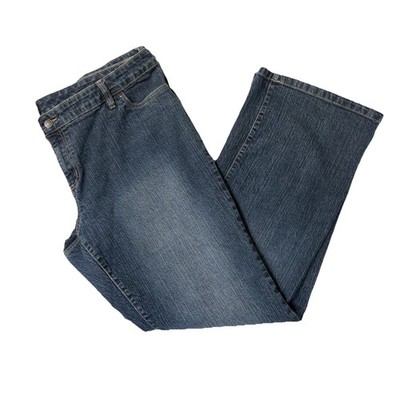 Daisy Fuentes Bootcut Jeans Women 20W Stretch Denim Mid Rise Boot Cut Cowgirl