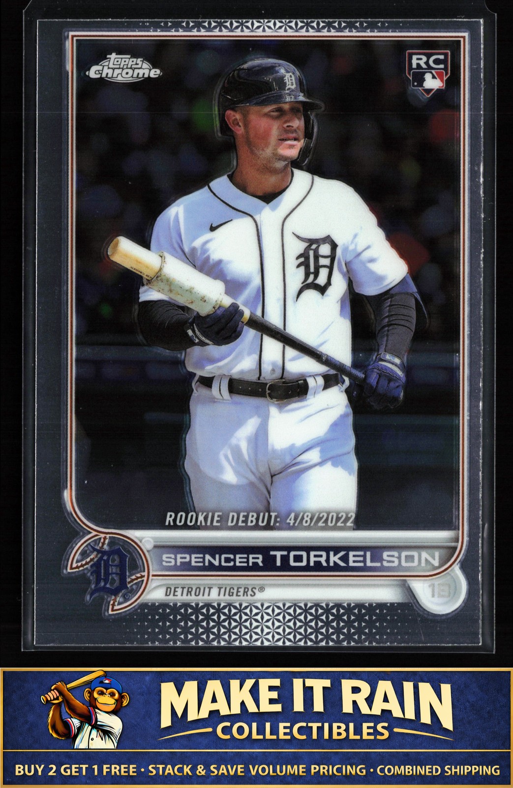 Spencer Torkelson 2022 Topps Chrome Update #USC157 Detroit Tigers Rookie RC