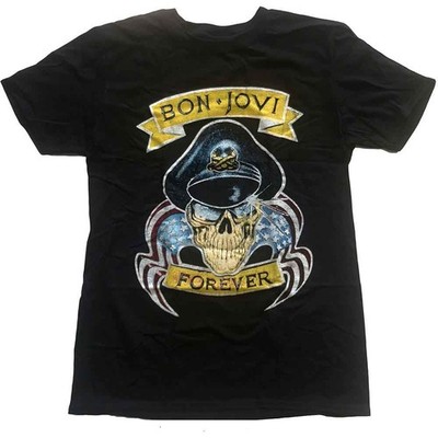Bon Jovi Forever T-Shirt Black New