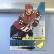 2020-21 UD Synergy Exceptional Futures GOLD #EFS-VS Victor Soderstrom RC 247/449